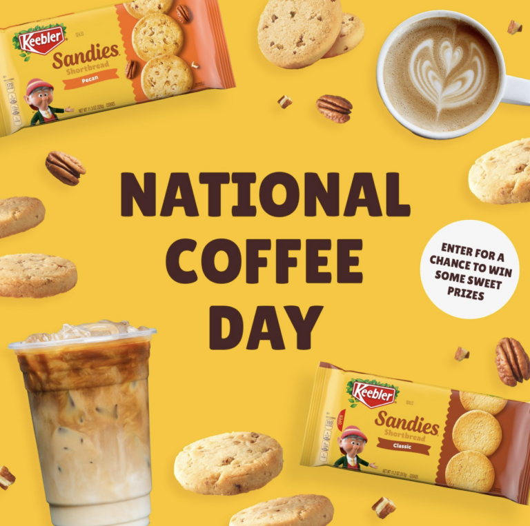 Keebler National Coffee Day Giveaway: Win Delicious Sandies Cookies!